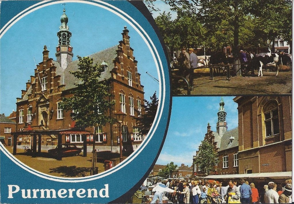 D216 Gelopen ansichtkaart purmerend, Ophalen of Verzenden, 1980 tot heden, Noord-Holland