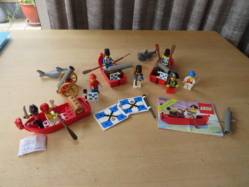 Lego Piratenbootjes, Lego Pirates 6245 Harbor Sentry, 6251, Gebruikt, Lego, Inclusief minifiguren, Complete set