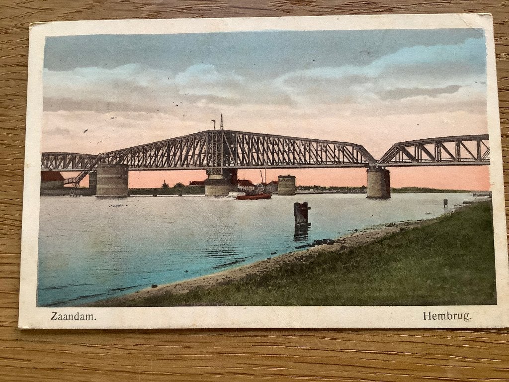 Zaandam 1917 Hembrug, Ophalen of Verzenden, Voor 1920, Gelopen, Noord-Holland