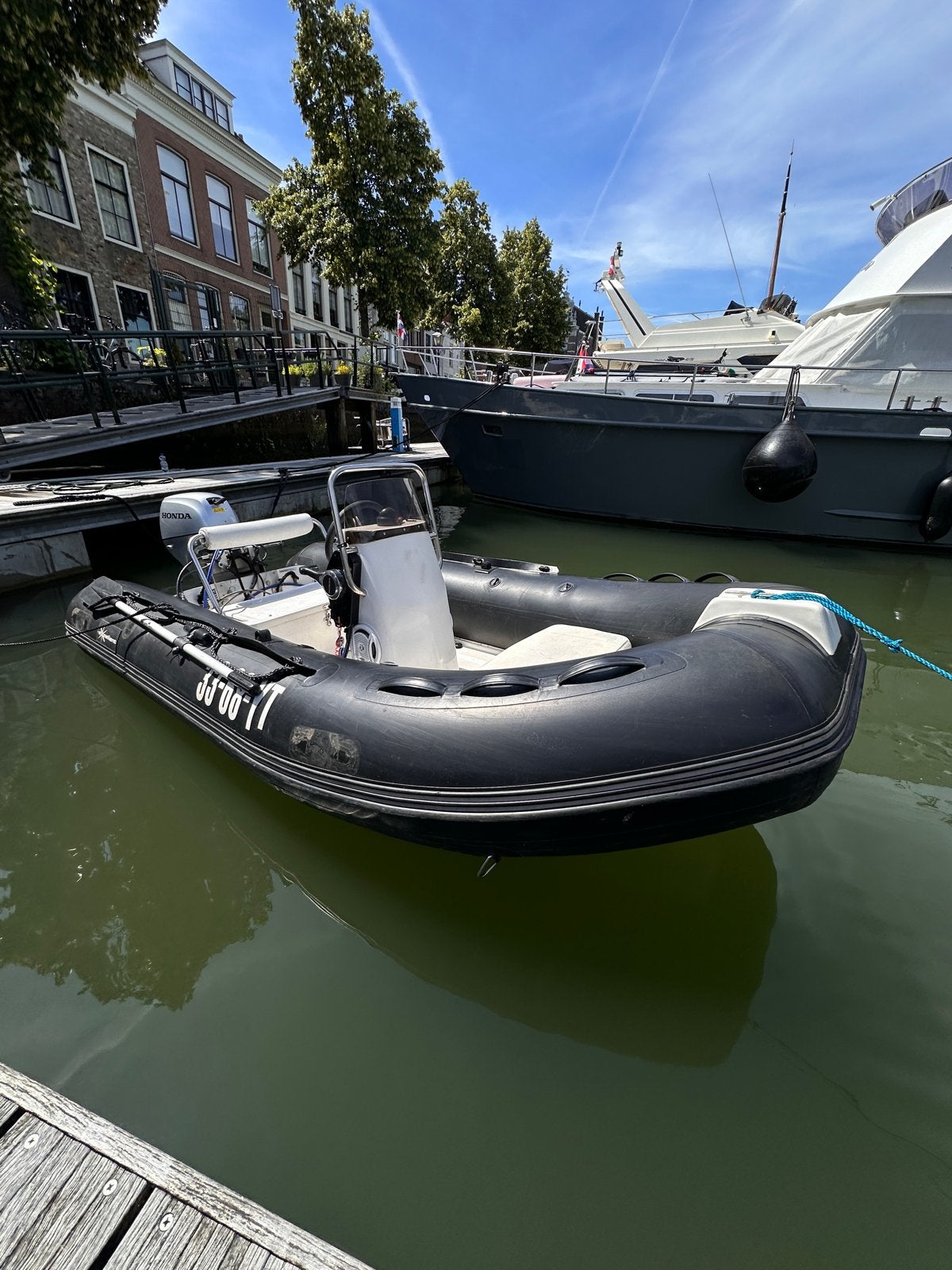 RIB 3.50m console en 20pk Honda motor (2021), Polyester/glasvezel, Ophalen of Verzenden, Excellent, Gebruikt