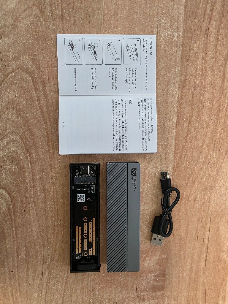 M.2 NVMe SSD Behuizing - Extern, Computers en Software, Harde schijven, SSD, Nieuw, Ophalen of Verzenden, Laptop