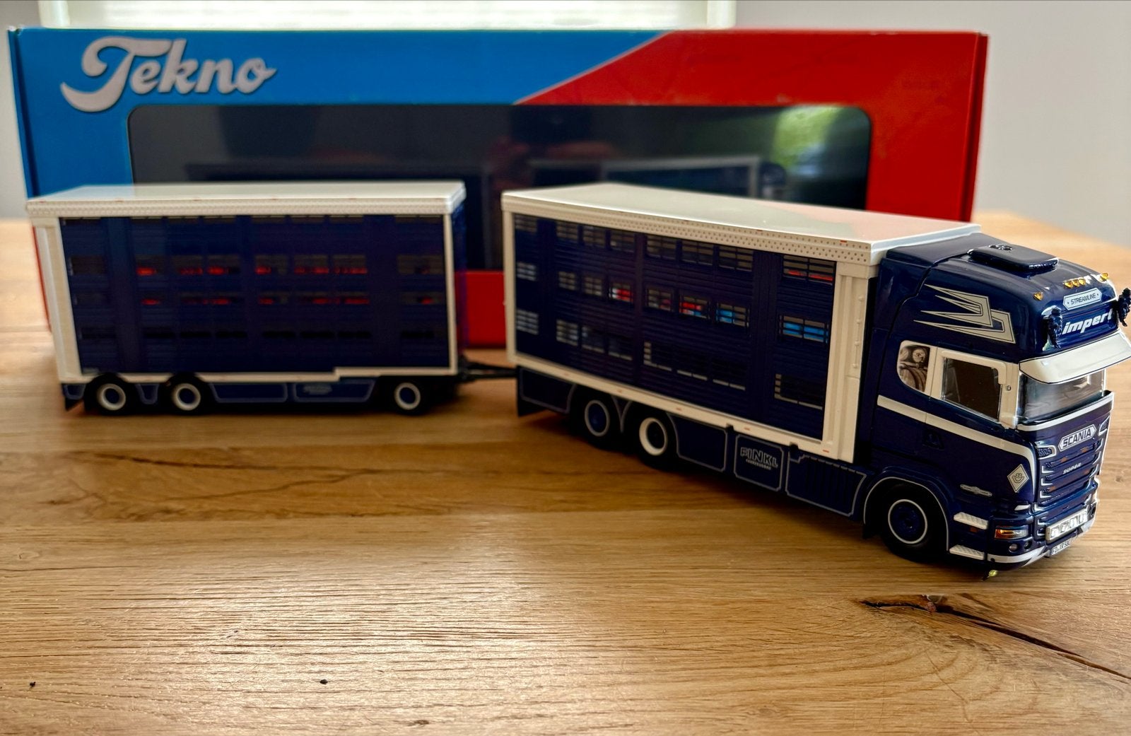 Tekno 1:50 Limpert Scania R-Streamline Topline Vee-combinati, Ophalen of Verzenden, Nieuw, Bus of Vrachtwagen, Tekno