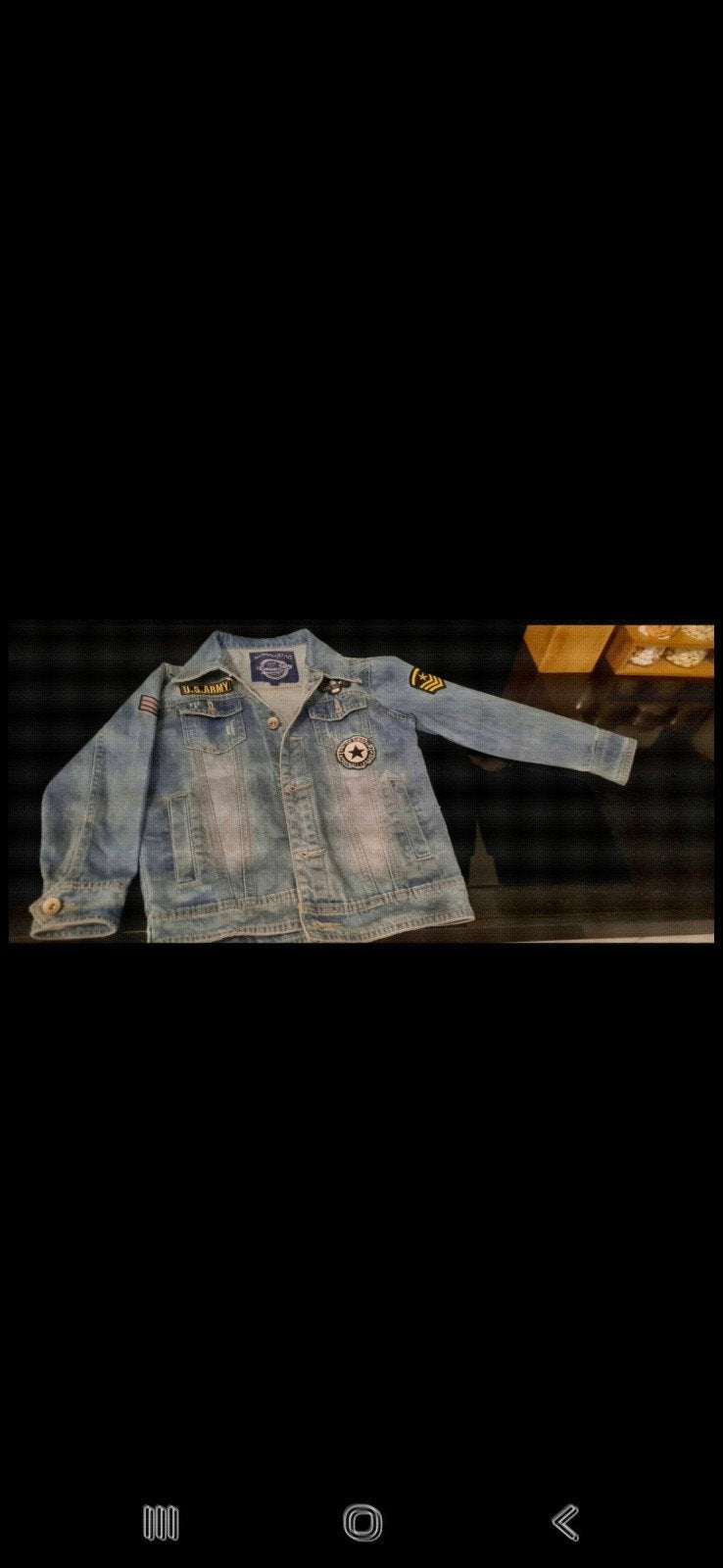 spijkerjas (maat 128), Kinderen en Baby's, Kinderkleding | Maat 128, Ophalen of Verzenden, Zo goed als nieuw, Meisje, Jas