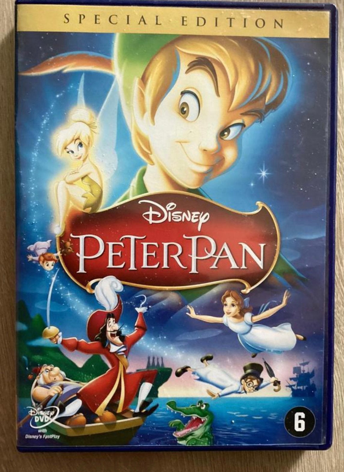 Dvd Disney Peter Pan, Alle leeftijden, Ophalen of Verzenden, Zo goed als nieuw