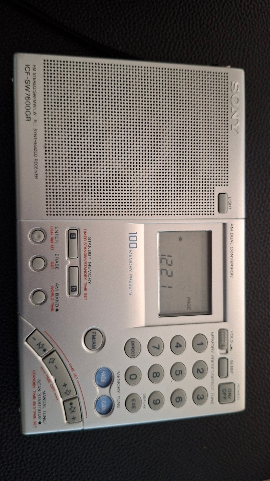 sony icf sw7600gr, Ophalen of Verzenden, Gebruikt, Wereldontvanger