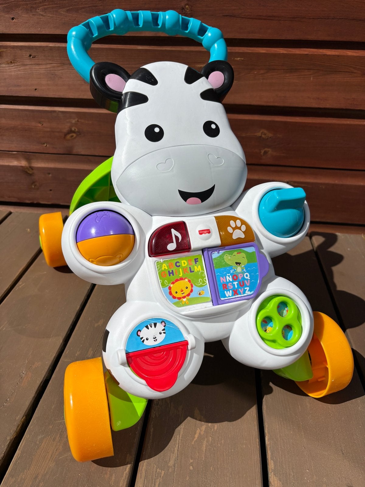 Fisher-Price Zebra Loopfiets/Loopwagen, Ophalen of Verzenden, Zo goed als nieuw, Overige typen, Met geluid