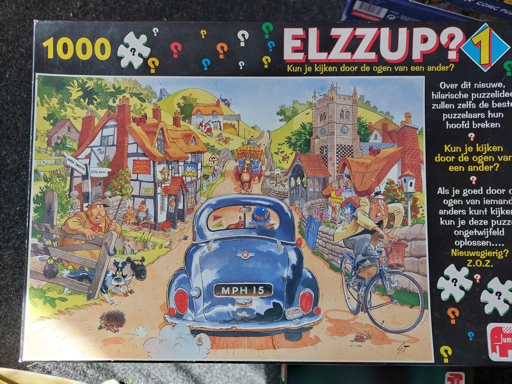 Elzzup? 1000 stukjes puzzel -, Ophalen, 500 t/m 1500 stukjes, Zo goed als nieuw, Legpuzzel