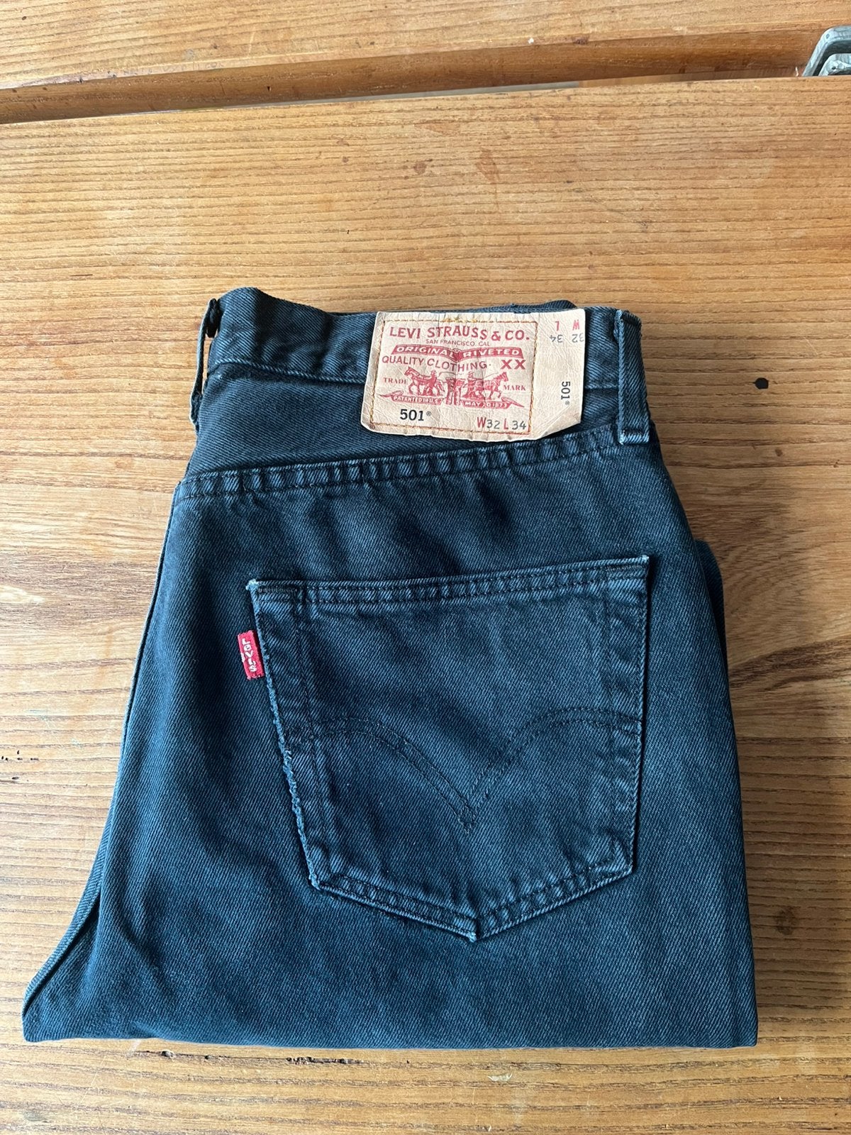 Levi’s 501 zwart 32/34, Ophalen of Verzenden, Zo goed als nieuw, Zwart, W32 (confectie 46) of kleiner