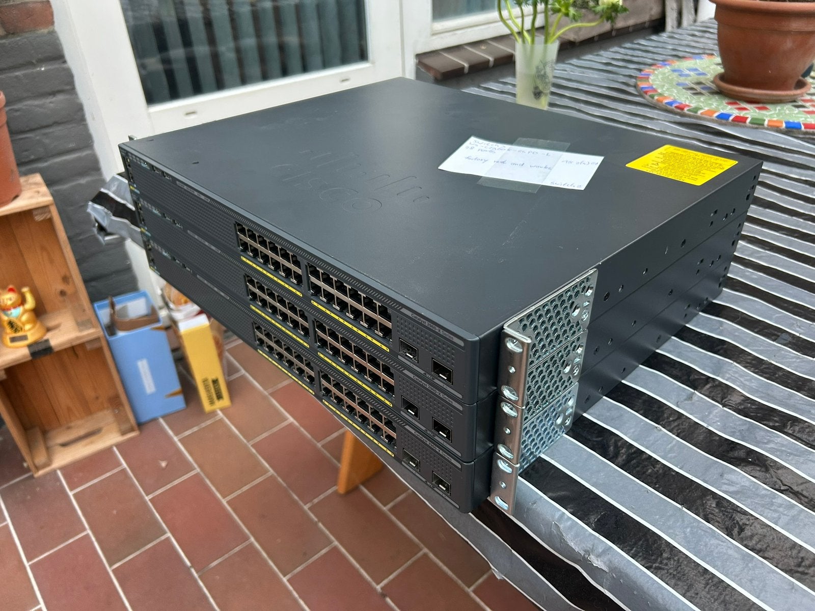 Cisco Catalyst 2960X-24PD-L Switch factory reset PoE+ SFP+, Ophalen of Verzenden, Gebruikt