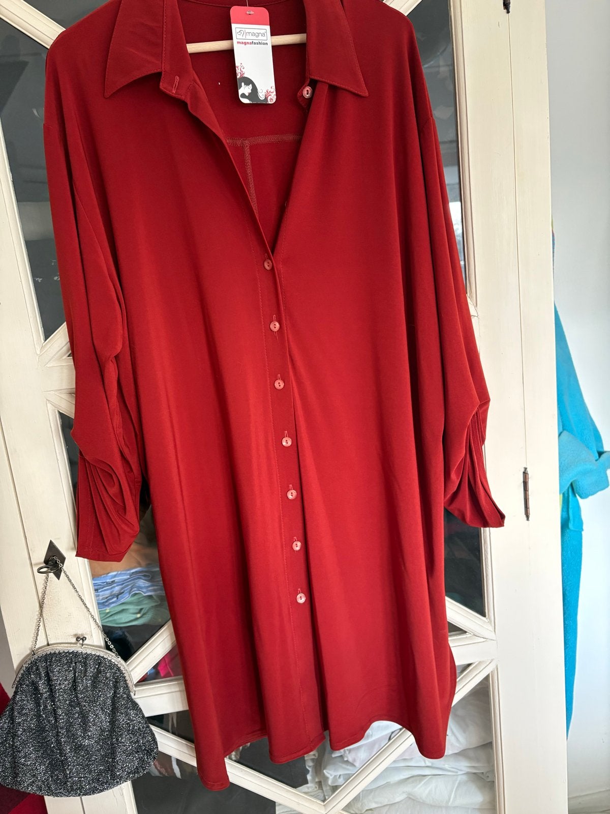 Magna Fashion Blouse - Nieuw met kaartjes, Ophalen of Verzenden, Nieuw, Maat 46/48 (XL) of groter, Rood