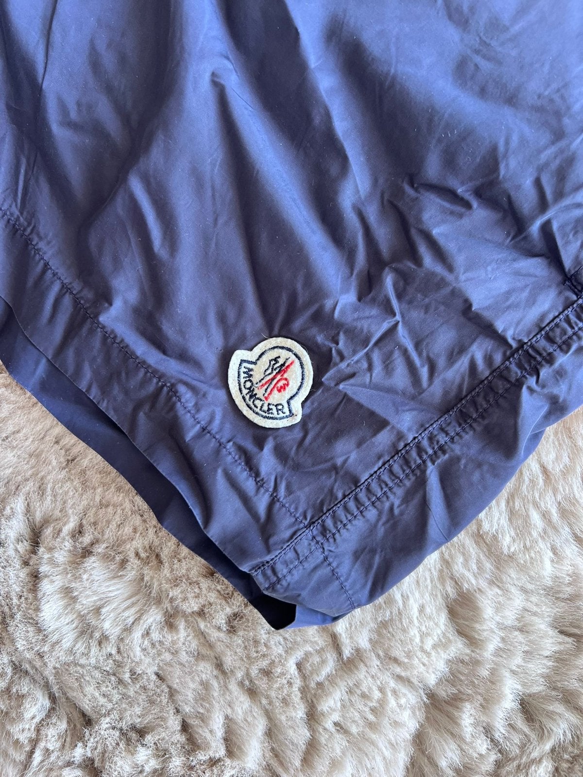 Moncler zwemshort - origineel maat L, Ophalen of Verzenden, Maat 52/54 (L), Blauw, Zwemshort