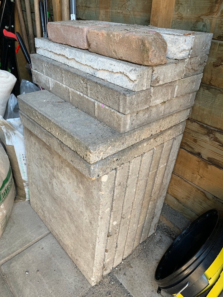 Gebruikte terrastegels en klinkers, Ophalen, Gebruikt, Minder dan 5 m², Beton