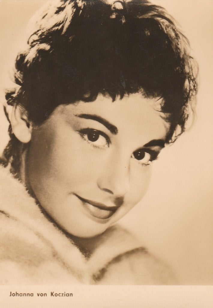 Ansichtkaart, Artiest, Johanna von Koczian  (487), Ophalen of Verzenden, 1960 tot 1980, Sterren en Beroemdheden
