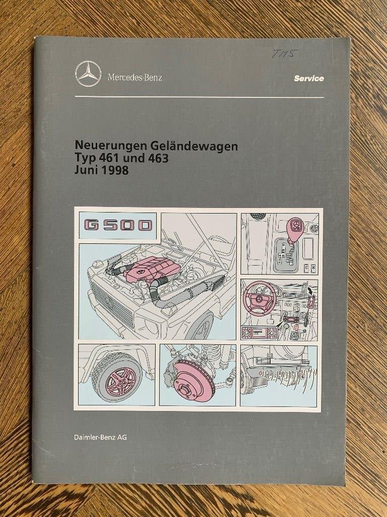 Werkplaatshandboek Mercedes-Benz G-klasse W461 W463 1998, Nieuw, Mercedes-Benz, Mercedes, Ophalen of Verzenden
