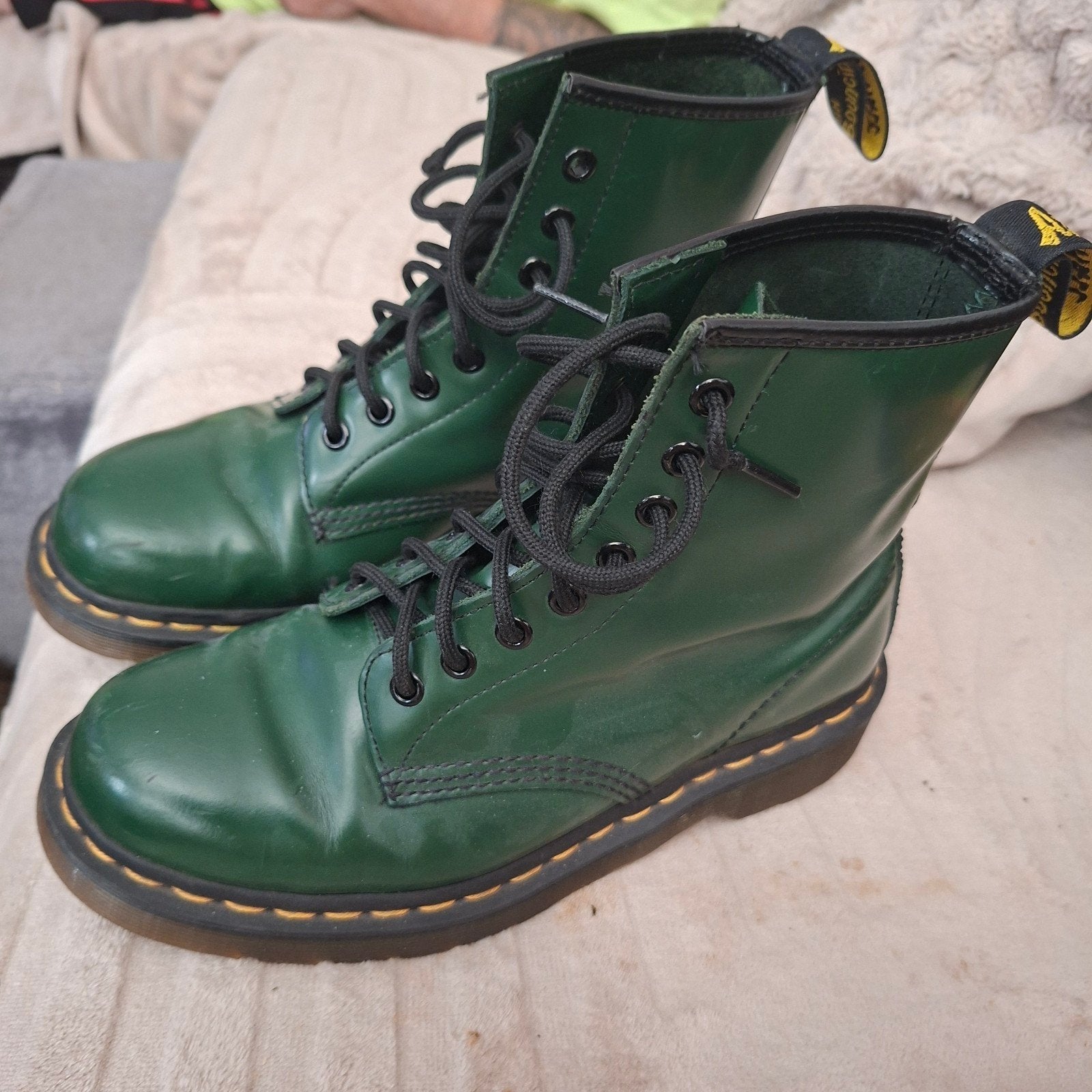 Echte dr.martens, Lage of Enkellaarzen, Ophalen of Verzenden, Groen, Dr. Martens