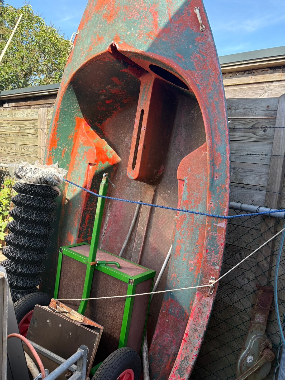 POLYESTER BOOTJE TE KOOP MET WERK., Watersport en Boten, Ophalen, Gebruikt, Overige typen