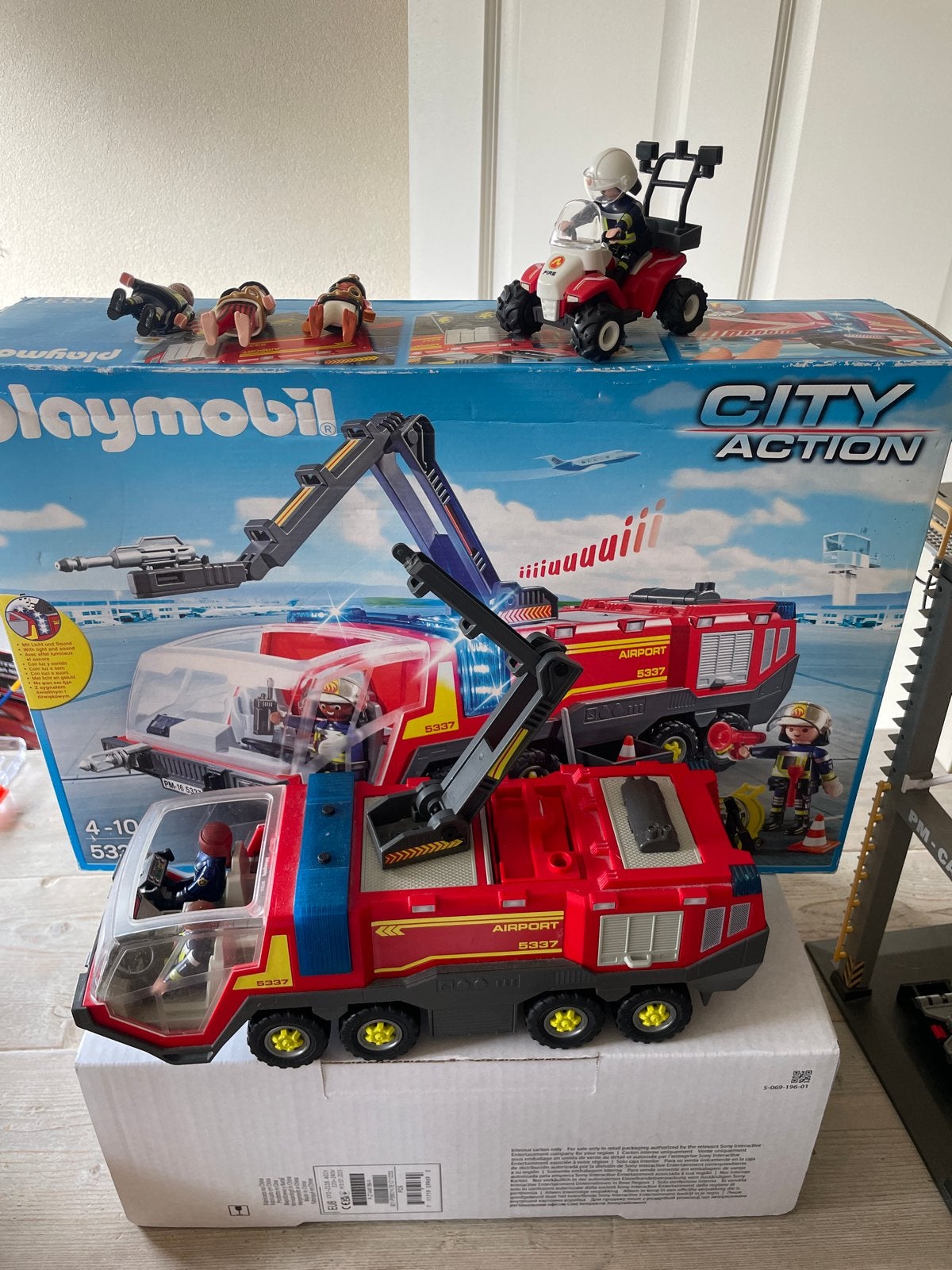 Playmobil City Action Airport Brandweerwagen 5337, Ophalen, Gebruikt, Complete set, Voertuig