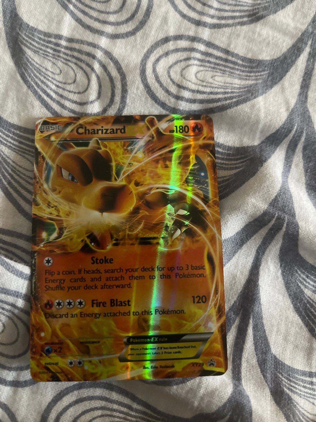 Charizard EX XY29 Full Art Pokémon Kaart, Ophalen, Zo goed als nieuw, Losse kaart, Foil
