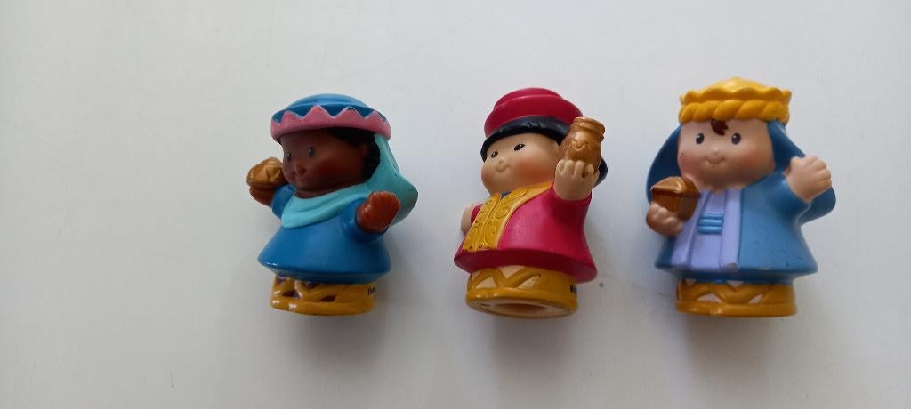 Kerststal Little People poppetjes de drie koningen., Ophalen of Verzenden, Zo goed als nieuw, Speelset