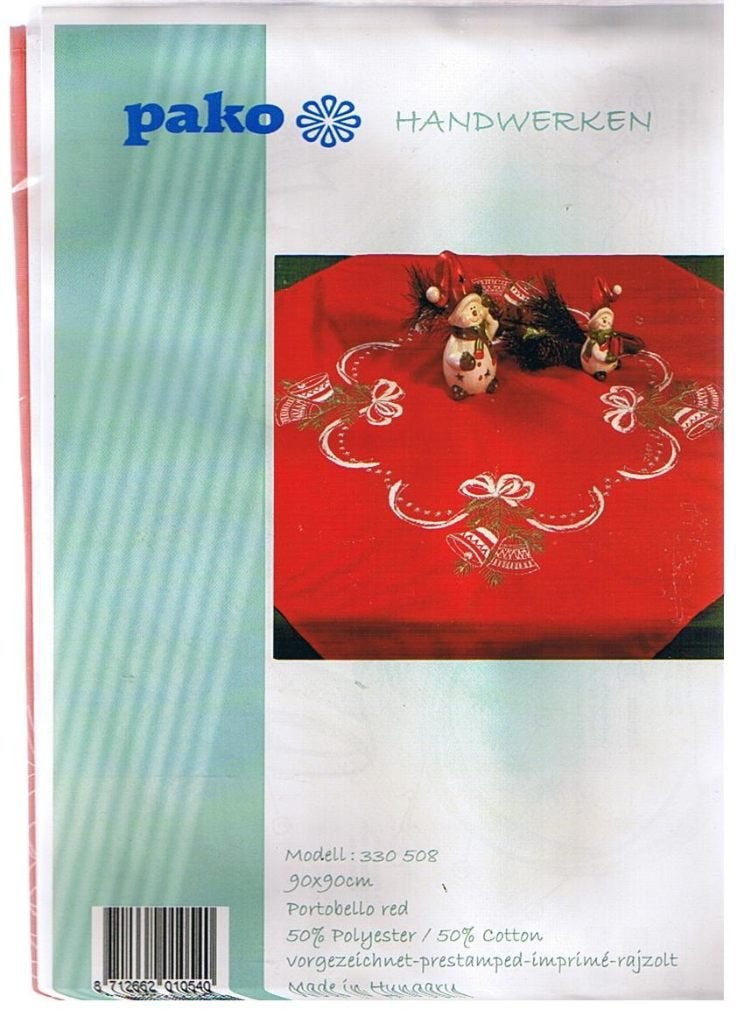 Cado opruiming pako borduurpakket dekservet, KERSTKLOKKEN, Ophalen of Verzenden, Nieuw, Handborduren, Borduurpakket