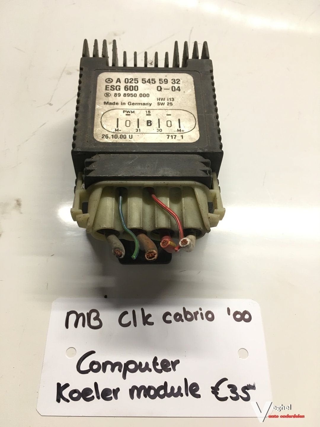 Mercedes CLK Cabrio 2000 Koelvin Module A025 545 5932