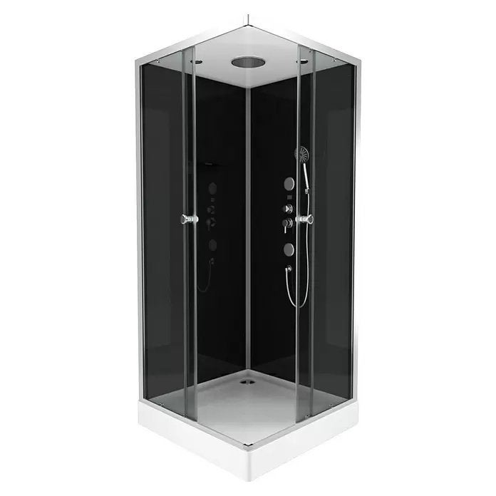 Aurlane Black 2 Douchecabine 90x90 Zwart, Ophalen of Verzenden, Nieuw, Douche