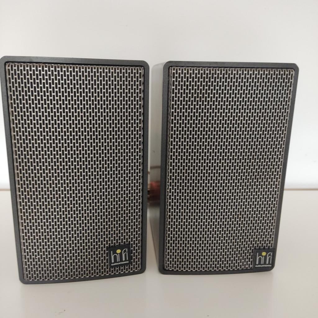 Grundig HiFi-Mini-Box 50 Vintage Speakers (Paar), Overige merken, Gebruikt, Ophalen of Verzenden, Minder dan 60 watt