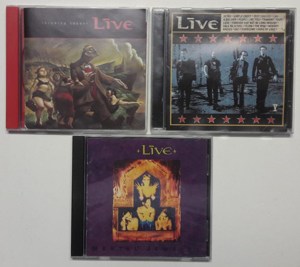 LIVE - Mental jewelry, Throwing copper, V ( 3 CDs ), Ophalen of Verzenden, Zo goed als nieuw, Poprock