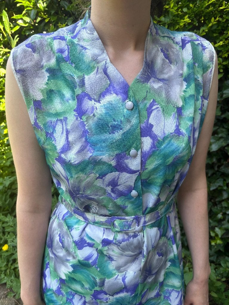 Jurk vintage maat S/M, Ophalen of Verzenden, Zo goed als nieuw, Vintage, Knielengte