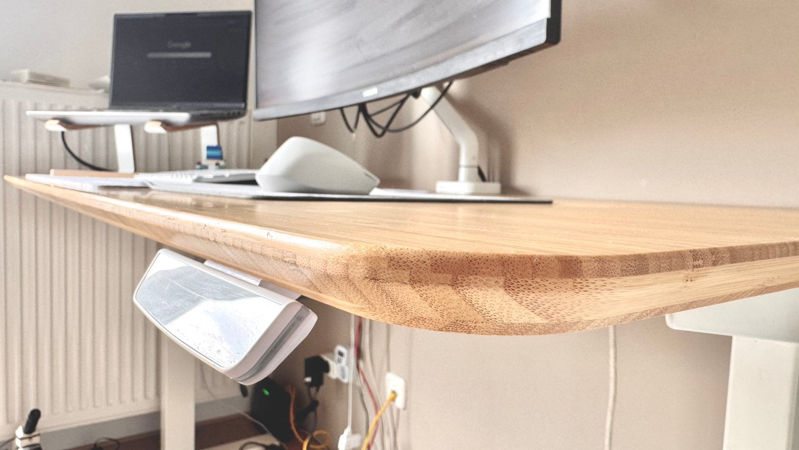 IVONO Toka zit sta bureau 160x80 (Bamboo), Ophalen, Elektrisch, Zo goed als nieuw