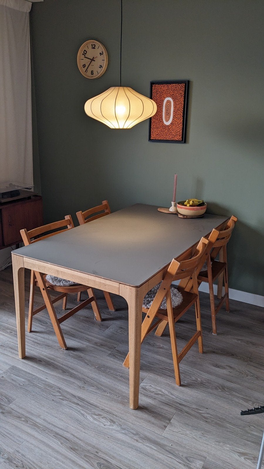 Sav & Okse Rikke tafel met Fenix blad 160 x 90, Huis en Inrichting, Ophalen, Eikenhout, 50 tot 100 cm, Zo goed als nieuw