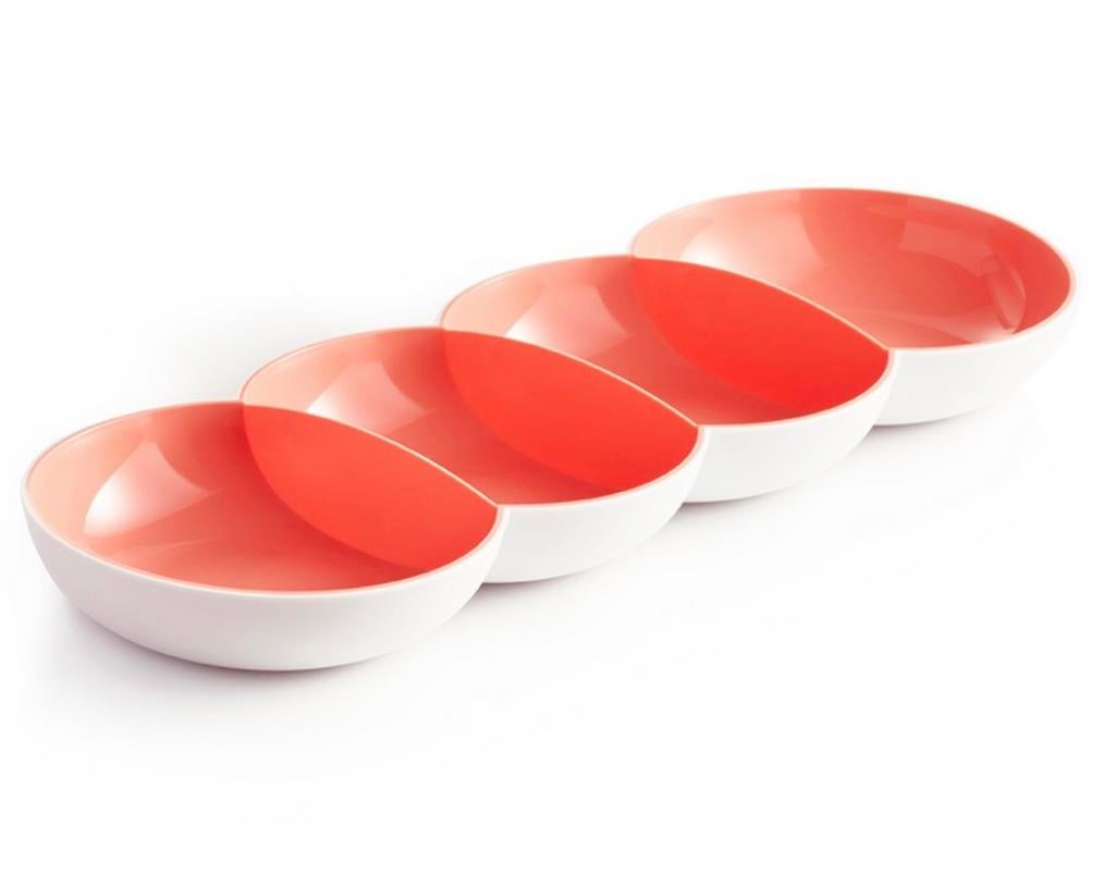 Tupperware allegra tapas schaal zalm/wit, Verzenden, Nieuw, Wit, Schaal