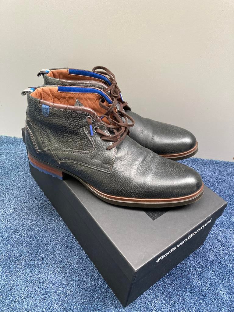 Floris van Bommel zwarte Heren schoenen, Ophalen of Verzenden, Zo goed als nieuw, Zwart, Boots