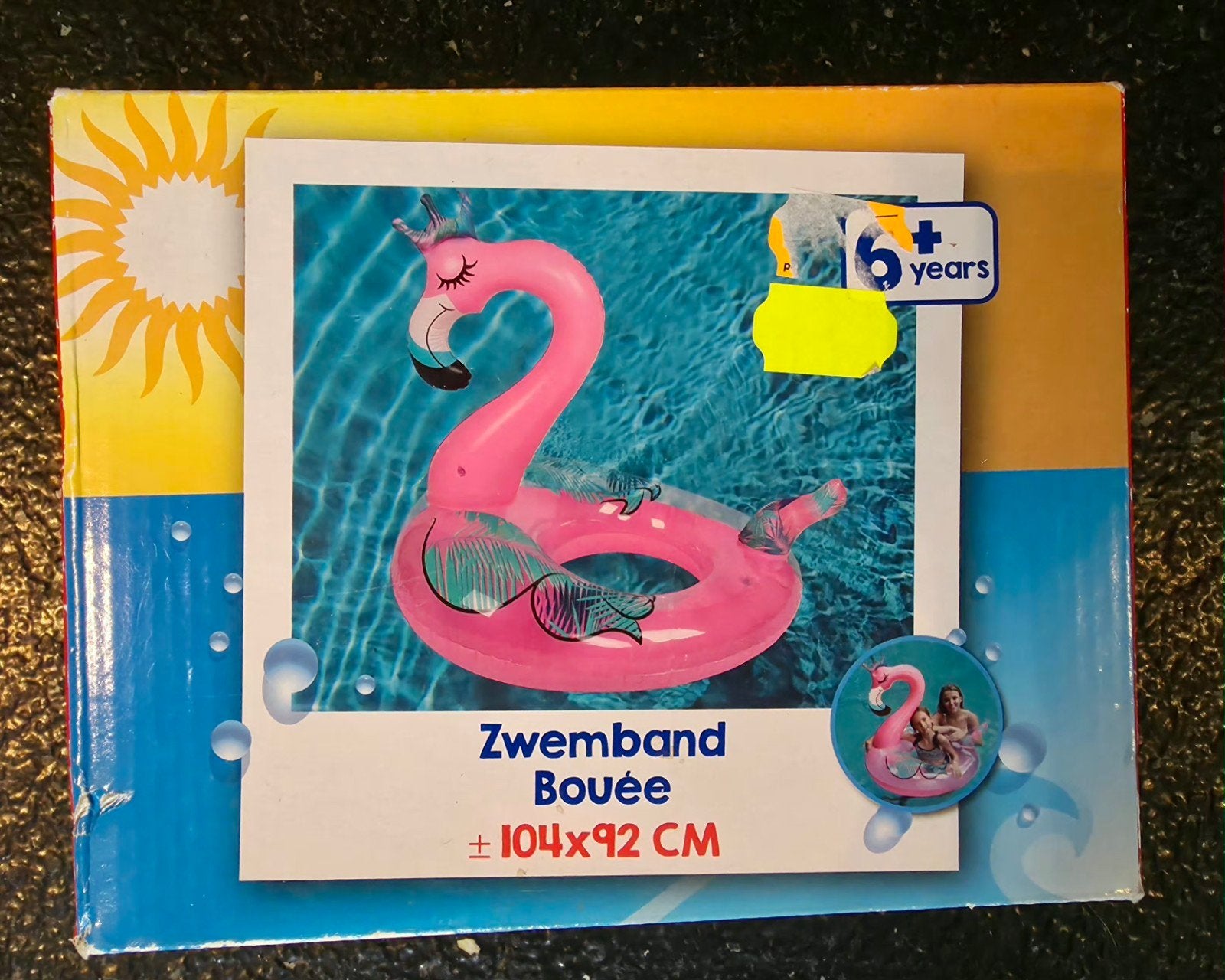 Roze Flamingo Zwemband - 104x92 CM, Ophalen