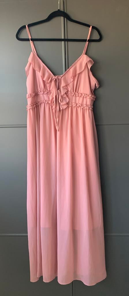 Cider lange zomerjurk, ruches, nieuw maat XL 40 / 42, Kleding | Dames, Jurken, Verzenden, Maat 42/44 (L), Nieuw, Roze