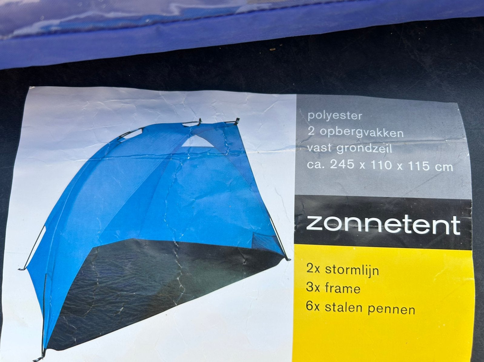 Strandtentje / schaduwtentje / zonnetentje, Ophalen of Verzenden, Gebruikt