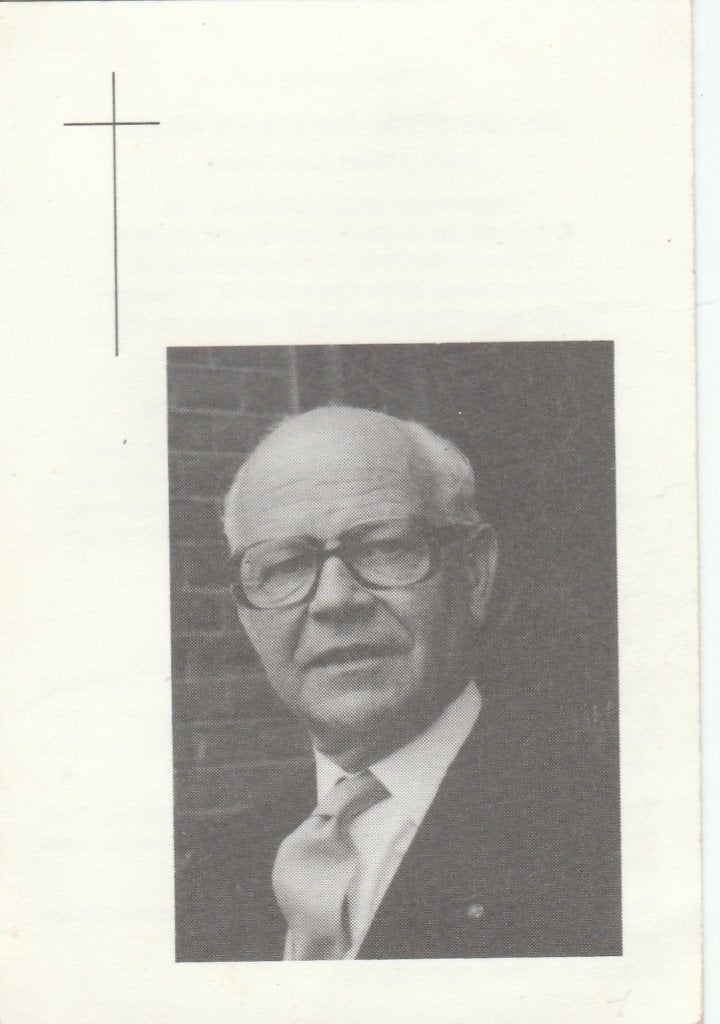 v thiel coovels-thomas-v tichelt-v tilburg-torremans, Ophalen of Verzenden, Bidprentje