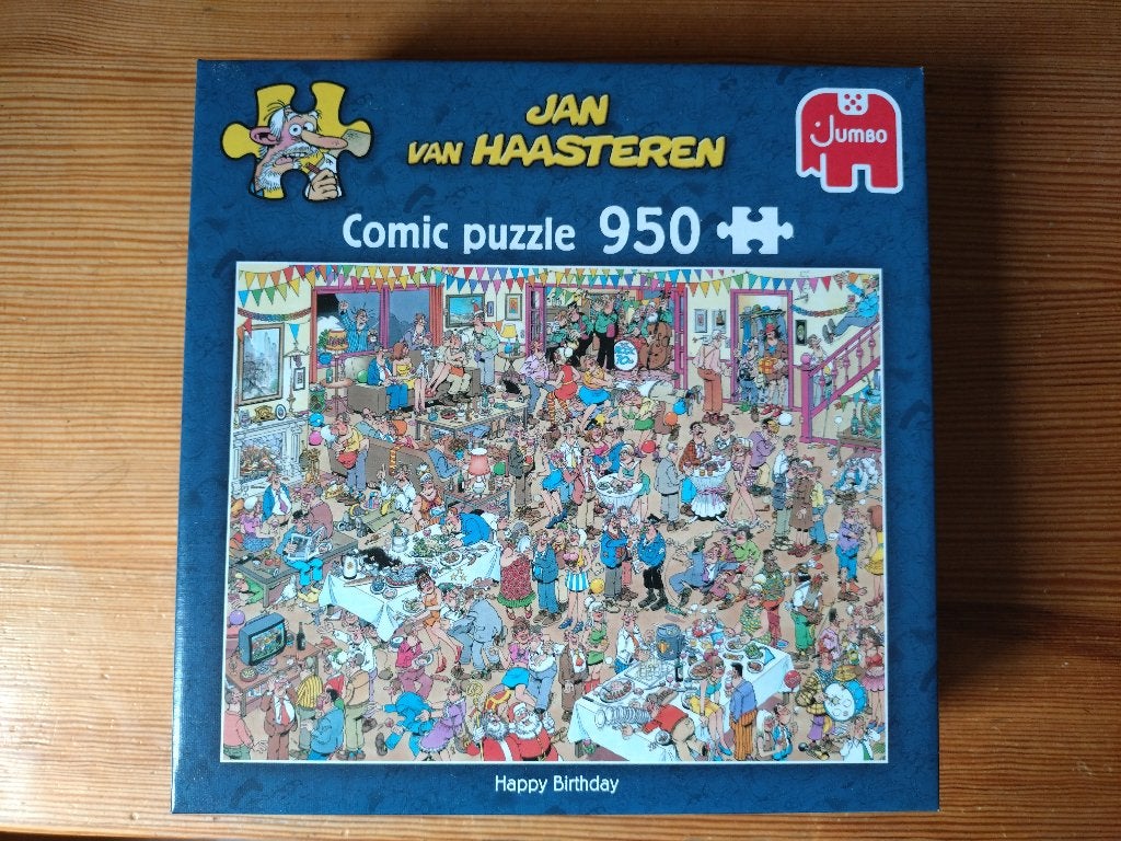 Puzzel Verjaardag - J van Haasteren, Ophalen, 500 t/m 1500 stukjes, Zo goed als nieuw, Legpuzzel