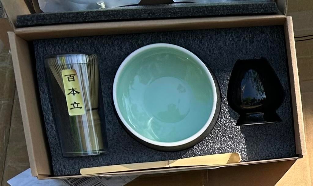 AANBIEDING Complete Matcha Set - 4 Delig, Overige typen, Nieuw, Ophalen of Verzenden, Steen/keramiek