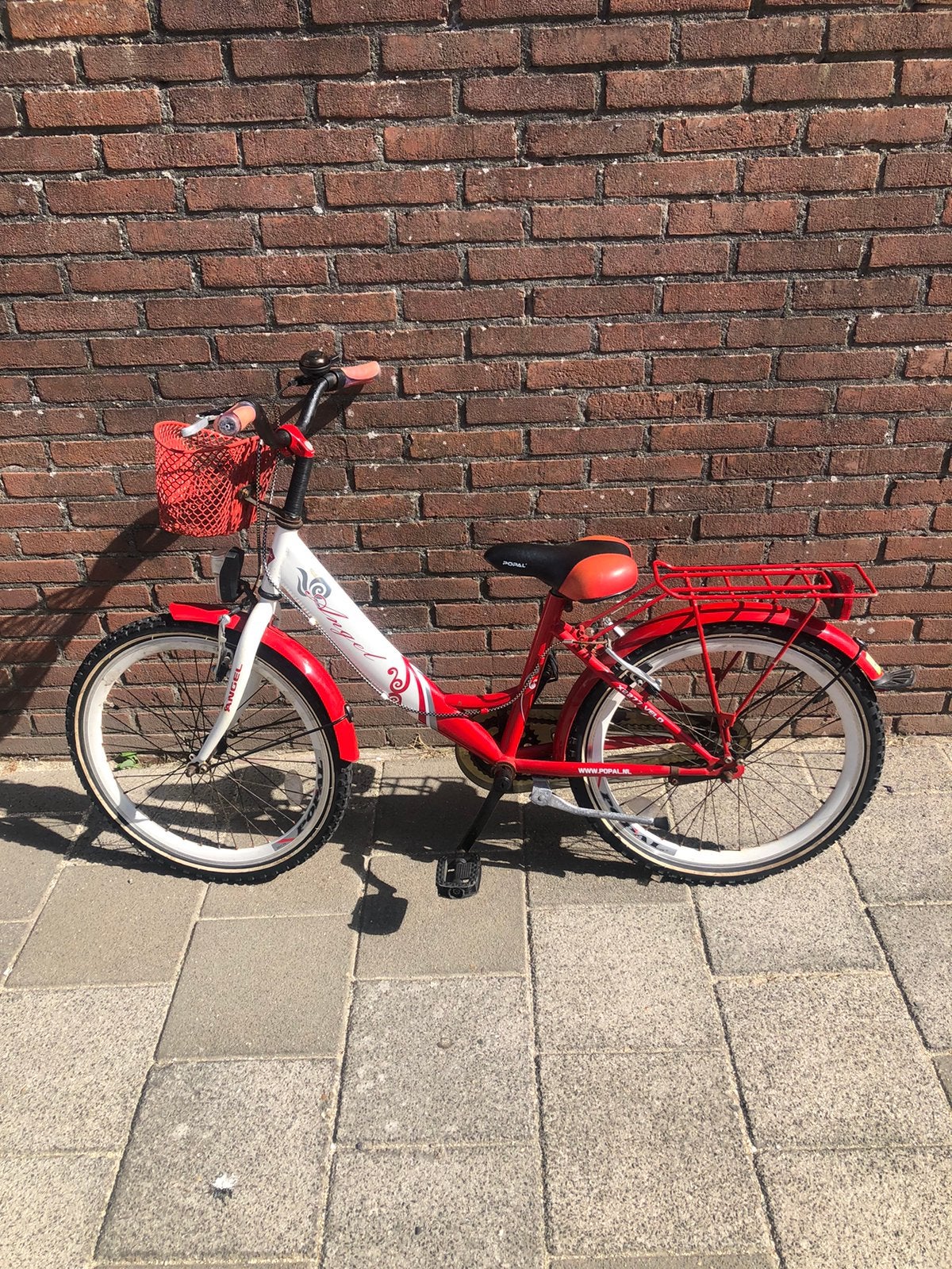 Kinderfiets meisjesfiets angel, Ophalen, Gebruikt, Minder dan 16 inch