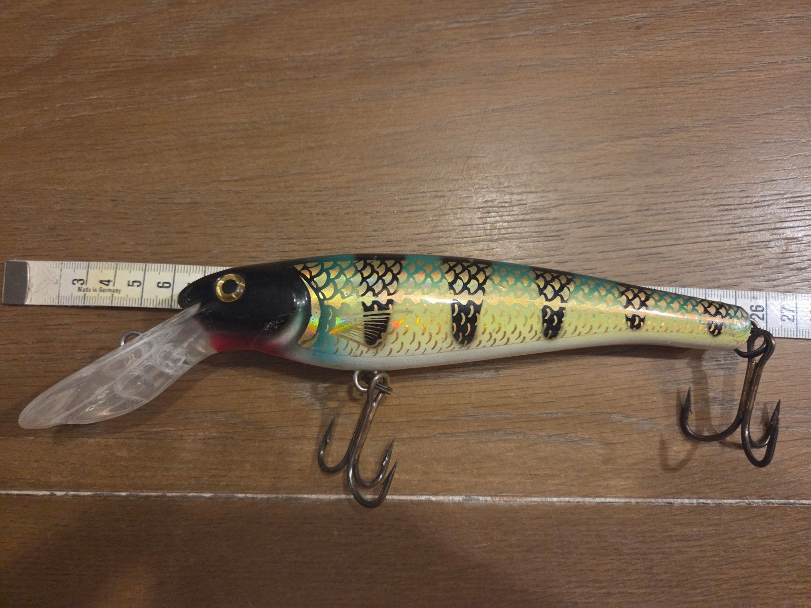 Musky Mania Ernie 9inch Holoform Perch, Ophalen of Verzenden, Zo goed als nieuw, Overige typen