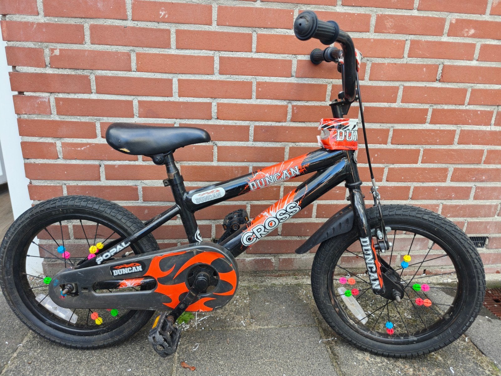 Kinderfiets Duncan Cross 16 inch, Fietsen en Brommers, Ophalen, Terugtraprem, Duncan Cross, 16 tot 20 inch