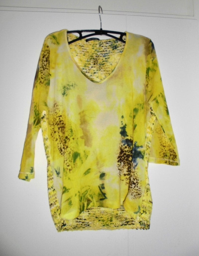 Luisa Cerano top maat 40 42, Kleding | Dames, Maat 38/40 (M), Geel, Ophalen of Verzenden, Zo goed als nieuw