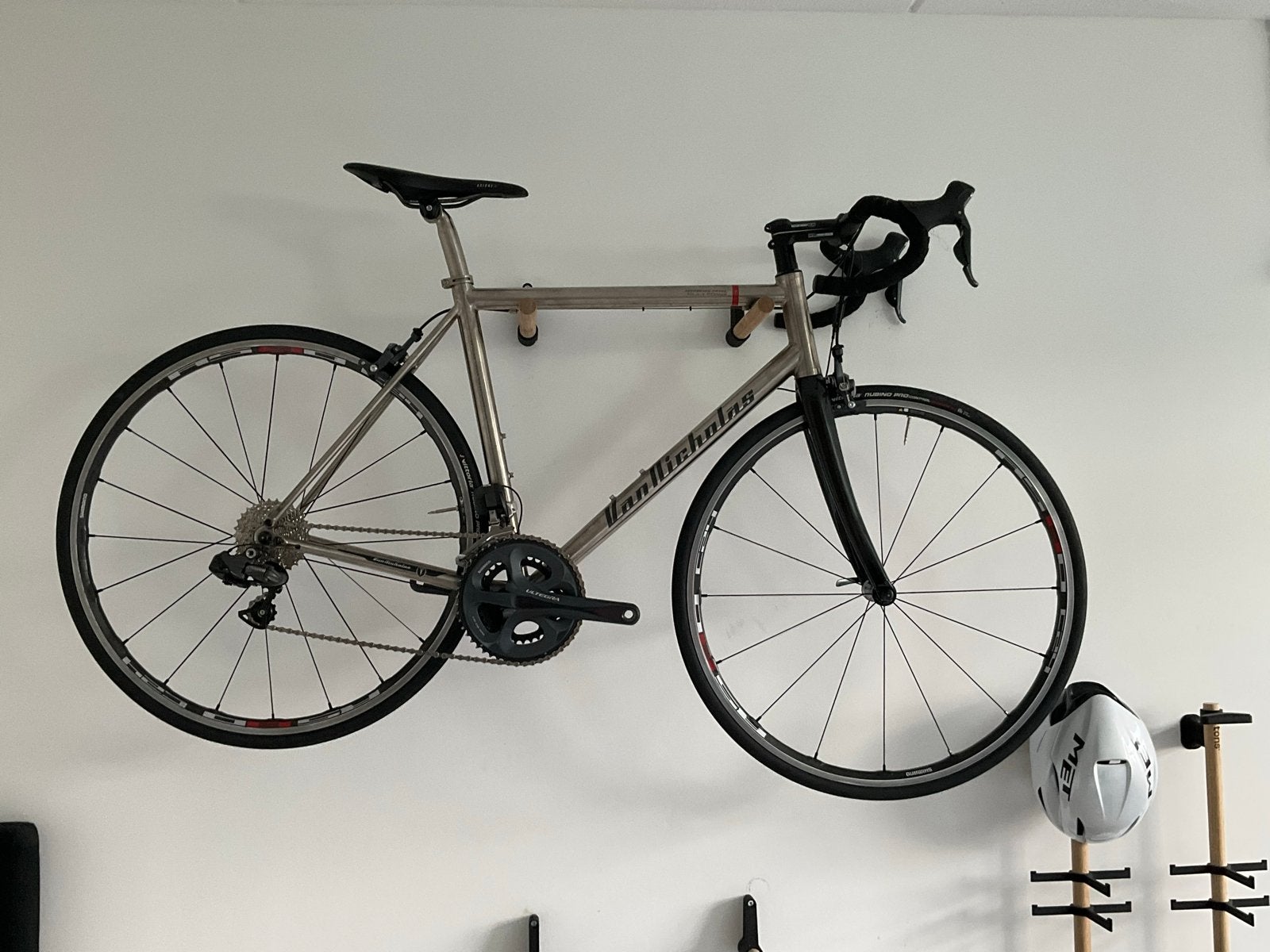 Van Nicholas Titanium Racefiets - Ultegra Di2, Fietsen en Brommers, 28 inch, 10 tot 15 versnellingen, Zo goed als nieuw, 53 tot 57 cm