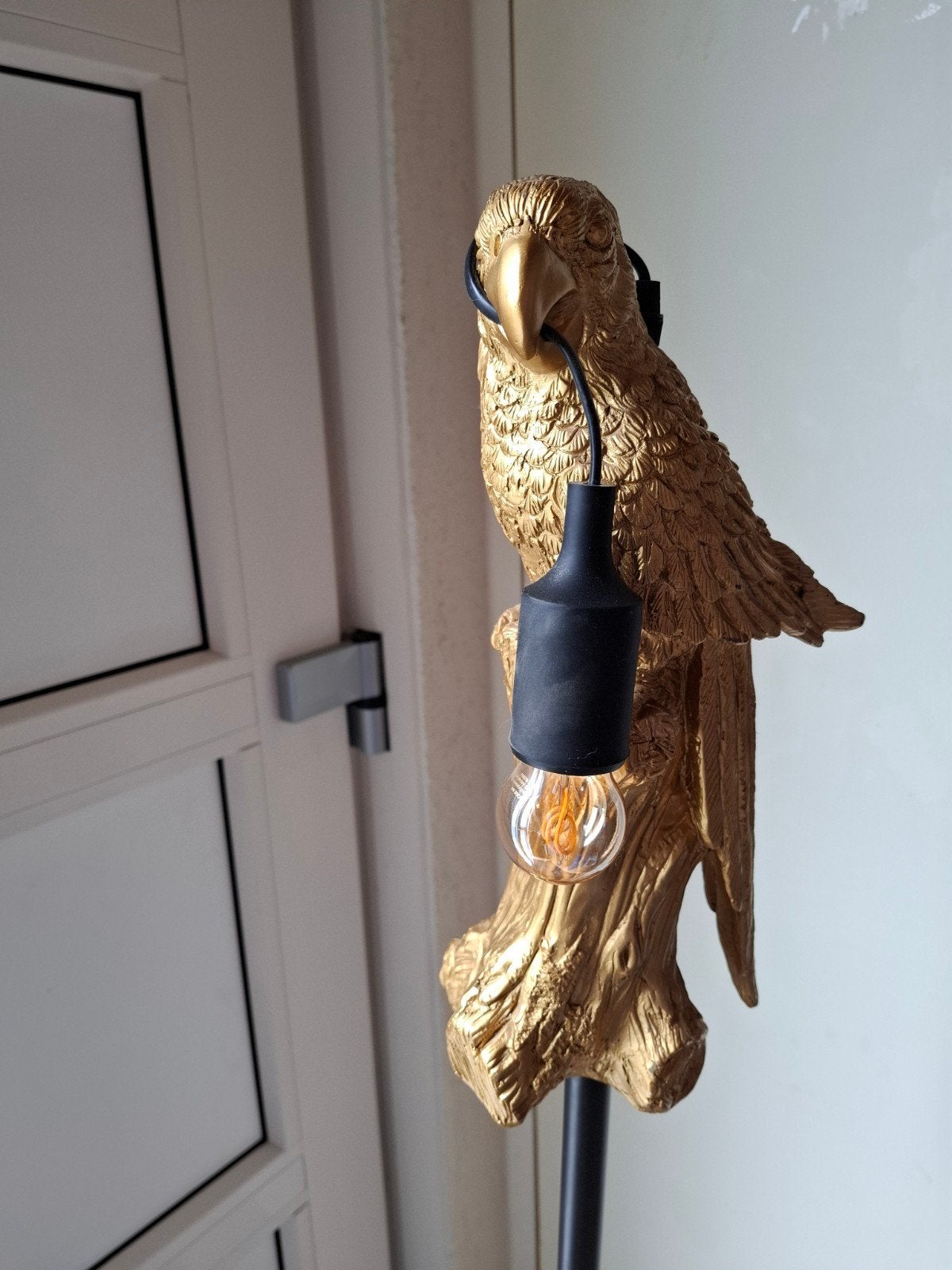 Staande papegaaienvloerlamp, Ophalen, Zo goed als nieuw