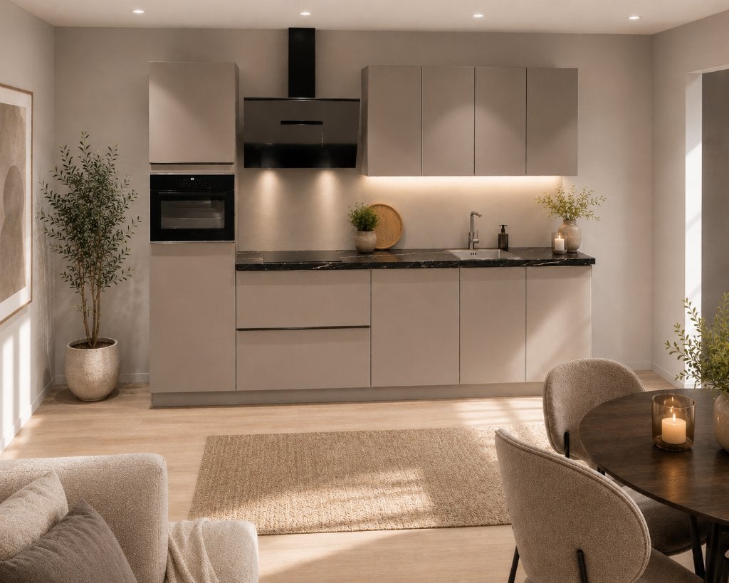 Complete keuken 320 cm | 5 Electrolux apparaten | € 4.995, Huis en Inrichting, Keuken | Complete keukens, Ophalen, Overige kleuren