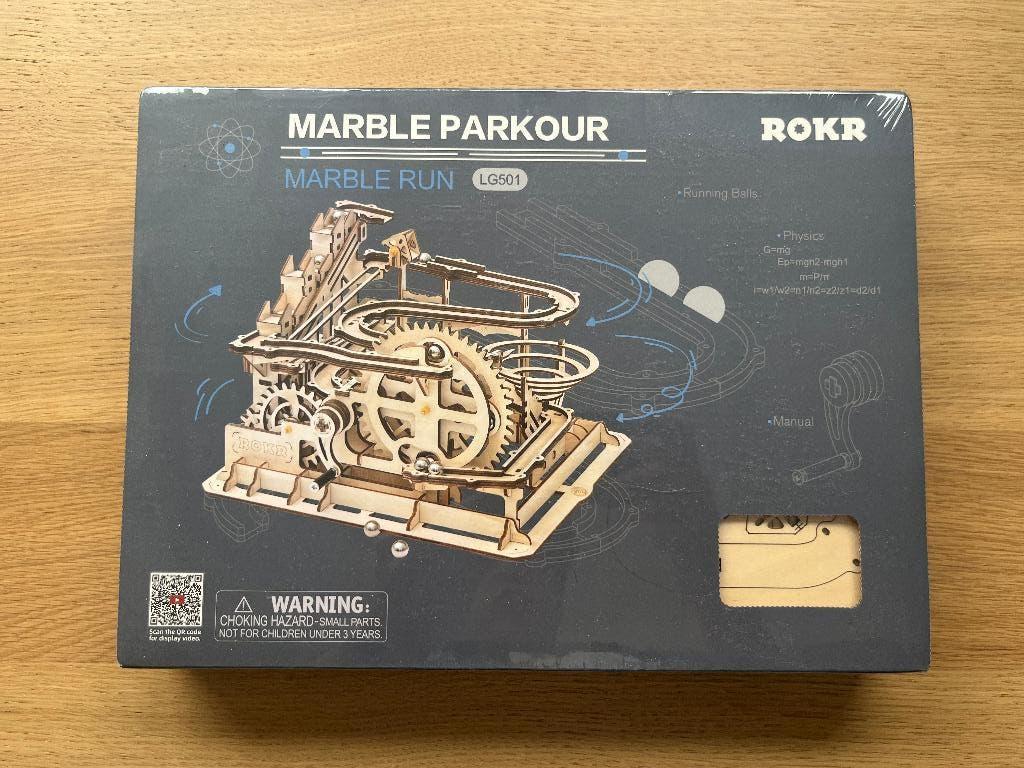 ROKR Marble Parkour LG501 – Houten knikkerbaan bouwpakket, ROKR, Nieuw, Knutselwerk, Hout