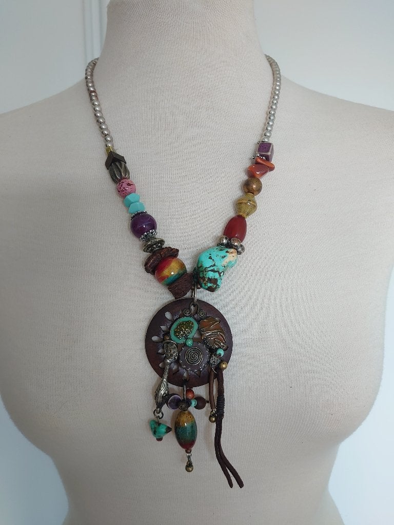 Verstelbare ketting, nieuw, wereldwinkel stijl, Verzenden, Nieuw, Overige materialen, Verstelbaar