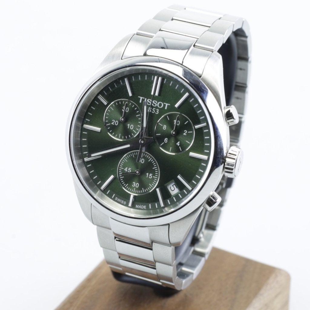Tissot PR 100 Chronograph Groen T1504171109100 in doos, Tissot, Zo goed als nieuw, Support@tissot.com, Rue Louis-Joseph Chevalier 1
2002 Neuchâtel
Switzerland
