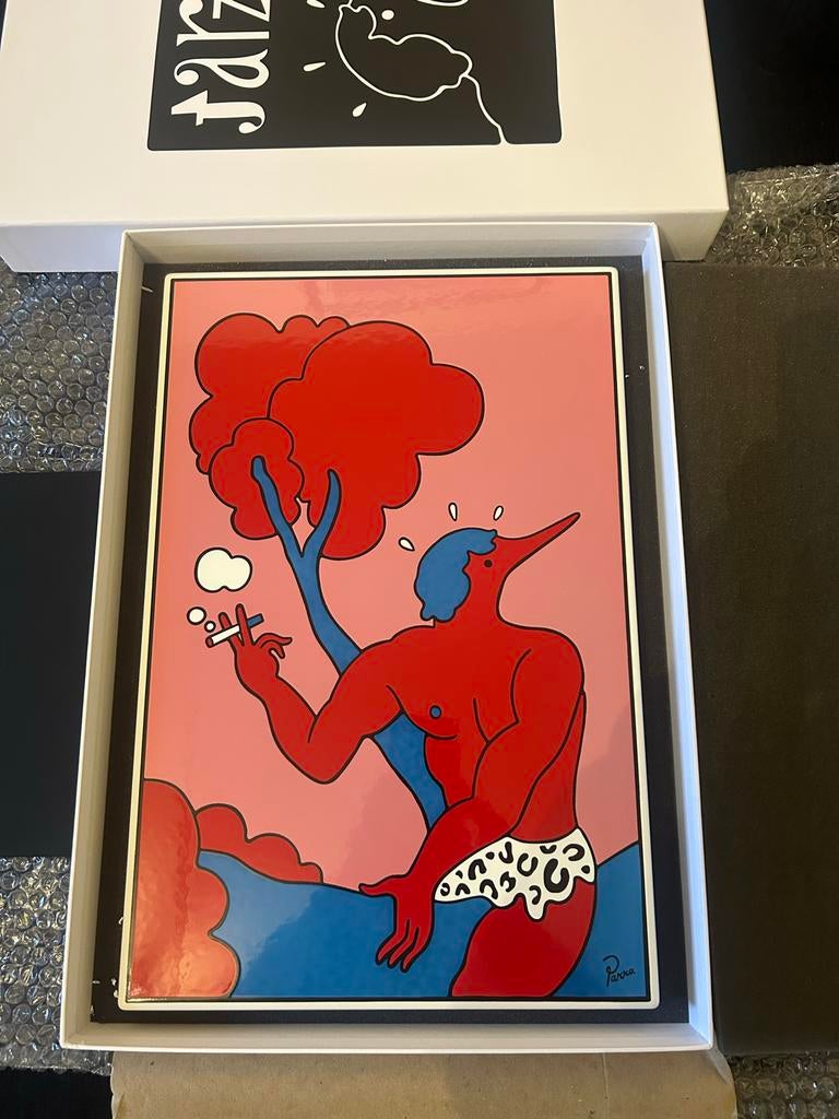 Parra x Case Studyo Tarzan Interrupted emaille print NIEUW, Ophalen of Verzenden